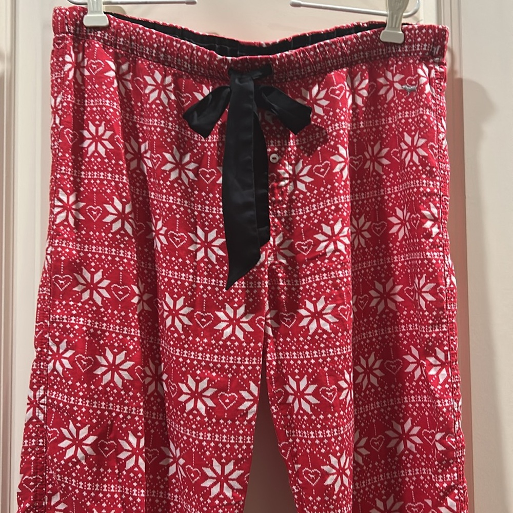 Victoria’s Secret PINK heart floral pajama loungePants w/satiny drawstring sizeS